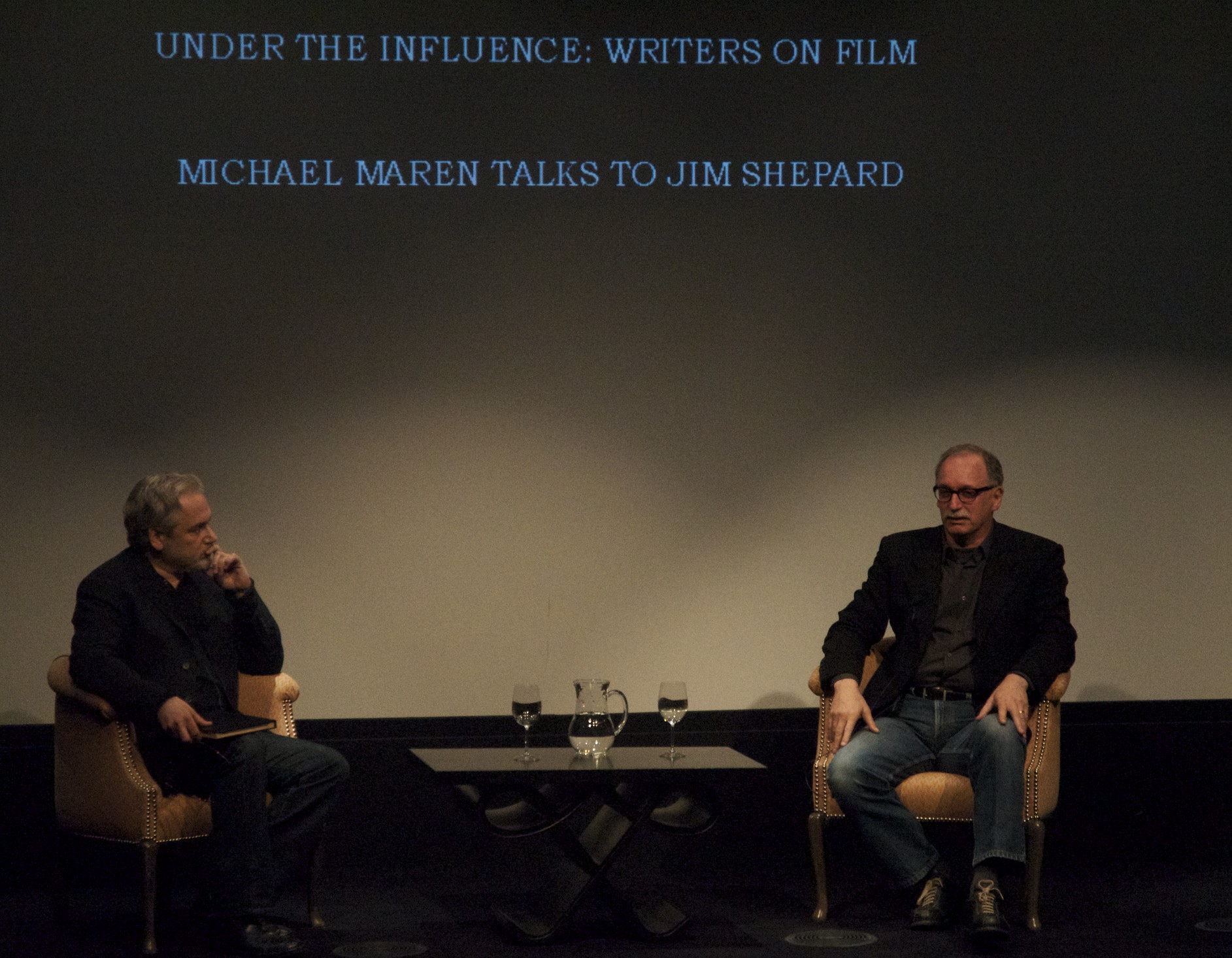 Me yapping with Jim Shepard about Werner Herzog's "Aguirre, the Wrath of God" last night. - Version 2